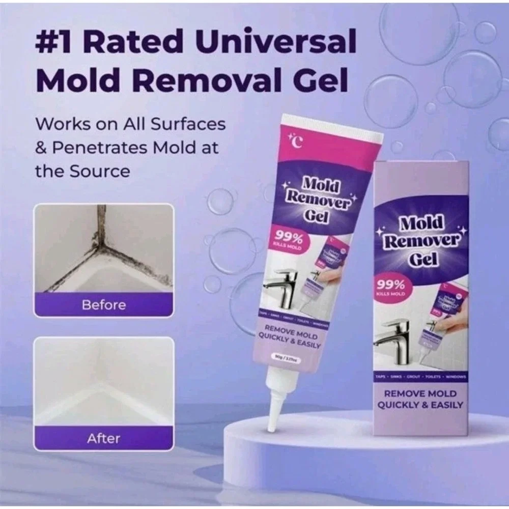 2X Mold Stain Remover Power Gel Cleaner for Front Loader Washing‎ Machine  7oz